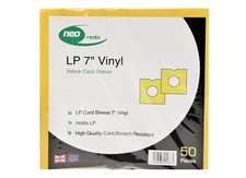 Pack of 50 Yellow 7" LP Vinyl