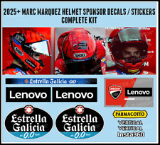 Helmet Sponsor Decals Stickers for Marquez Helmet - Complete Kit + Visor