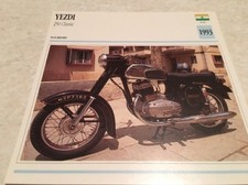 Motorcycle Card Yezdi 250 cc Classic 1993 Collection Atlas India