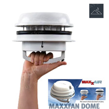 Campervan Maxxair Maxxfan White Dome Roof Wall Vent 12v Fan Motorhome Bathroom