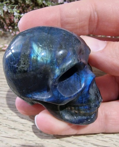 Labradorite crystal skull - crystal,