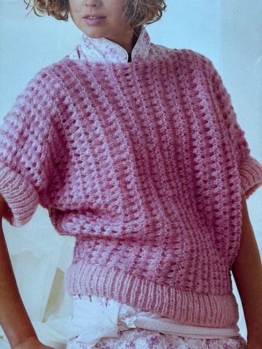Easy knit ladies slash neck - slash,