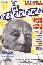Richard Wilson - Theatre Hand Flyer - The Weekend 1994 HAND SIGNED
