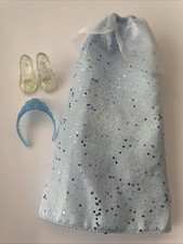 Disney Princess Cinderella Royal Shimmer Sparkle Skirt Shoes Tiara No Doll