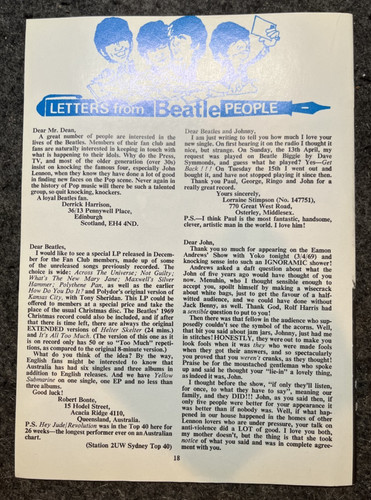 Vintage letters from beatle - letters,