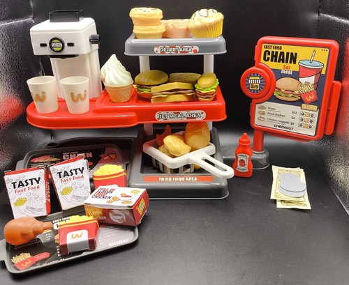 Kids fast food restaurant play - kids,