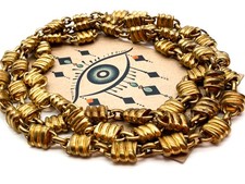 Vintage Gold Tone Ribbed