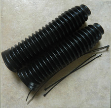 UNIVERSAL MOTORCYCLE FORK GAITERS 32-35mm FORK STANCION SUITABLE CLASSIC