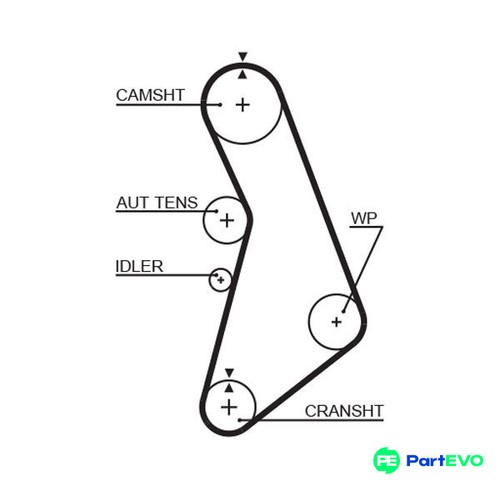 Gates timing belt - gates, t306rb