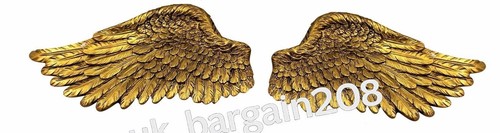 Pair vintage shabby cherub - shabby,