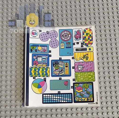 Lego friends sticker sheet - friends,