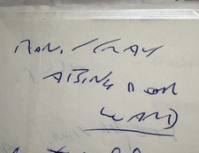 2 sided A4 Ron Kray Letter 