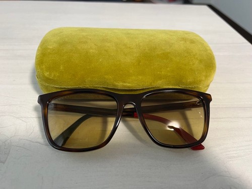 Gucci brown sunglasses with - brown,