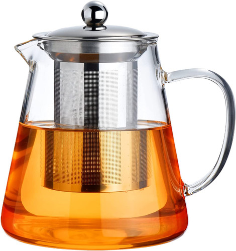 Heat resistant glass teapot - resistant,