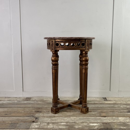 Antique giltwood and marble - antique,