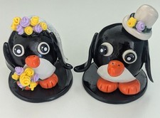 Wedding Cake Topper * Penguin Bride & Groom
