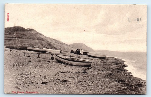 Postcard charmouth the beach - postcard,