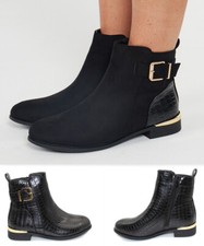 Womens Ladies Biker Chelsea