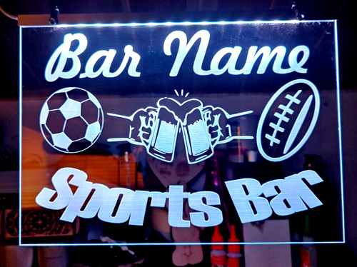 Personalised bar sign mancave - sign,