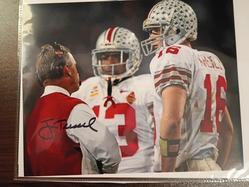 Jim tressel signed - tressel, autographed
