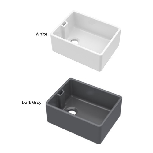 Fireclay kitchen single bowl - kitchen,