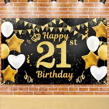 Qpout 21st Birthday Banner