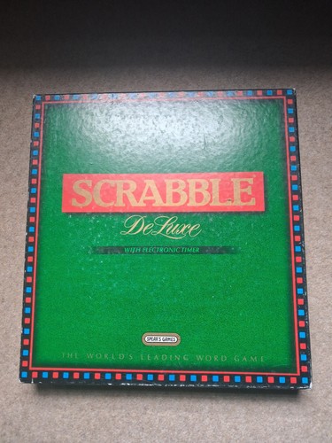 Scrabble deluxe board game - scrabble,