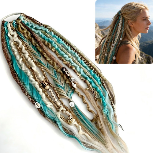 Colorful boxing dreadlocks - colorful,