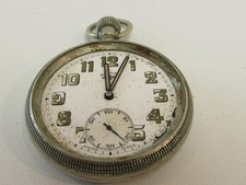 (ref1CZf) Antique Military Rotary Pocket Watch Militaria