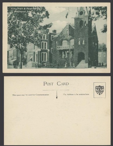 Canada old postcard city hall - old,