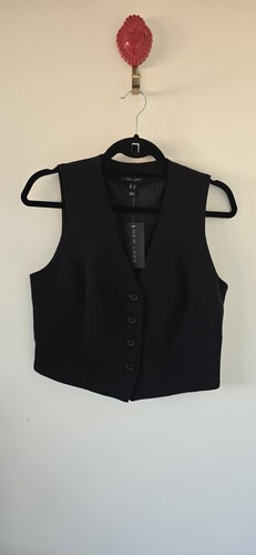 Ladies womens black - , waistcoat