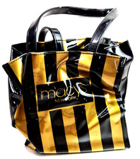 Vintage Macy’s New York Tote Bag Thick Striped Small Hand Bag J1250