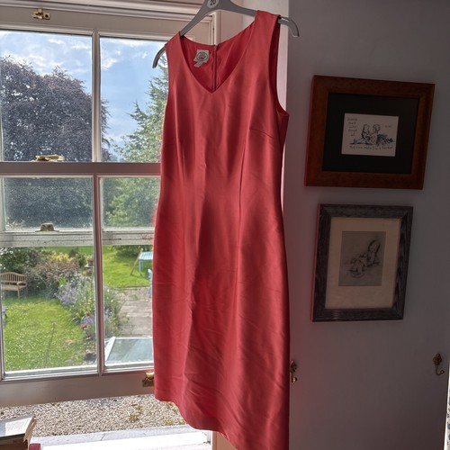 Laura ashley shift dress coral - ashley,