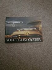 ROLEX  YOUR OYSTER ENGLISH  GENUINE BOOKLET  DATED  1985  BACK COVER MARKED