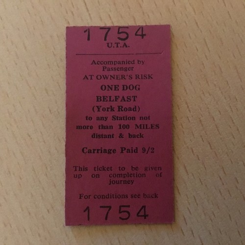 Irish railway ticket - , (