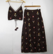 Free People Skirt Top Suit