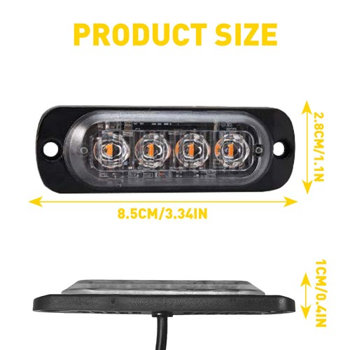 Led amber recovery strobe - amber,
