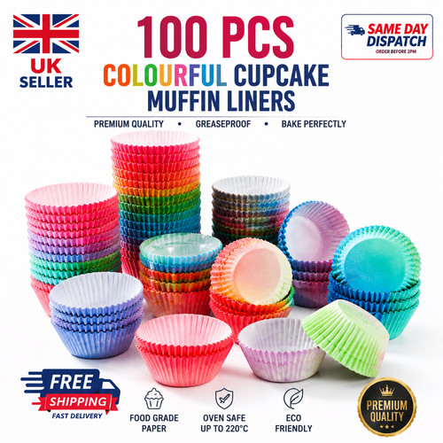 100pcs colourful cupcake - 100pcs,