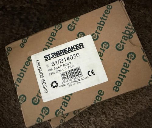 Crabtree starbreaker rcbo 40a - starbreaker,