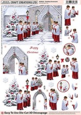 Die Cut 3D Decoupage A4 Sheet Sport Floral Christmas Card Making 33 Options