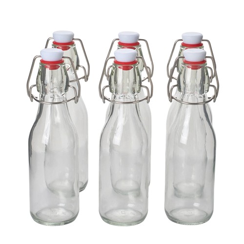 Glass bottles with - with, swing