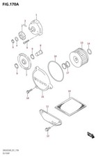 Suzuki Genuine Engine Oil Filter Assy DR650 DR800 LS650 XF650 16510-37450-000