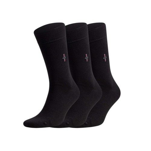 Black bamboo dress socks for - black,