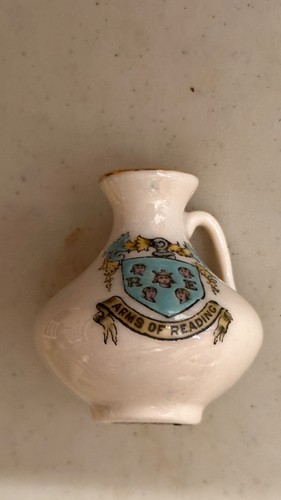 Crested ware tuscan china jug - china,