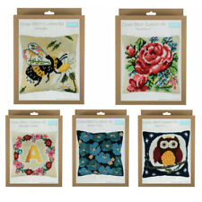Trimits Cross Stitch Cushion Kits Floral, Bee, Owl