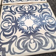  VINTAGE 1970s RETRO,CRISTAL H & R JOHNSON  WALL TILES 10.8cm SQUARE SUPER  RARE