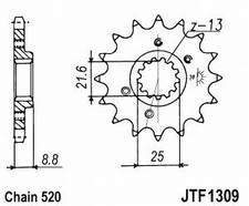 Sprocket pr chain kit Honda XR