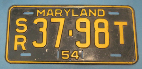 1954 maryland scarce - scarce, type