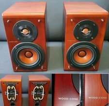 JVC WOOD CONE SPEAKERS  WOOD BASS  WOOD TWEETER