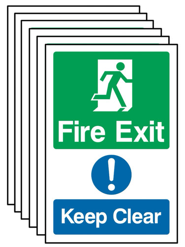 Pack fire exit keep clear - pack, of